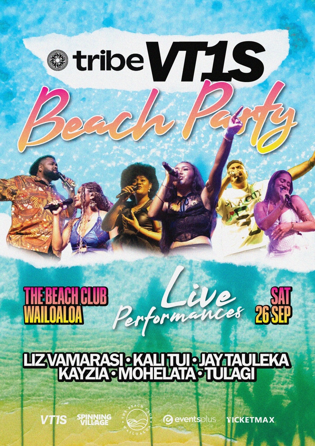 Tribe VT1S Beach Party at The Beach Club Wailoaloa
